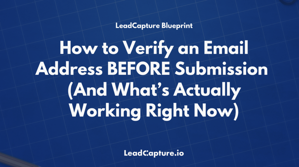 How to verify an email address